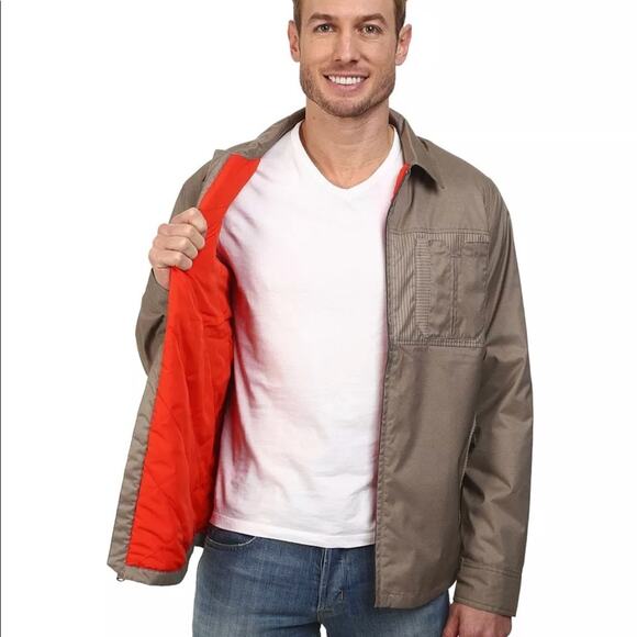 PRANA Mens Outerwear Zip Collar Jacket Double Water Repellent - Picture 3 of 5